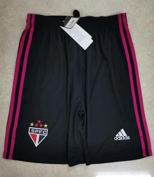 Sao Paulo FC Away Grey Soccer Shorts 2020/21